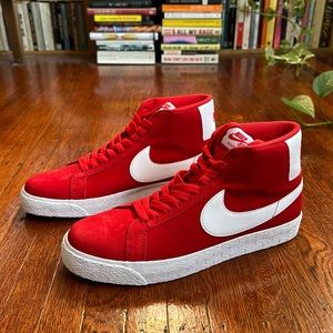 Nike SB Blazer Mid red sneakers. Brand new. Men’s size 9.5